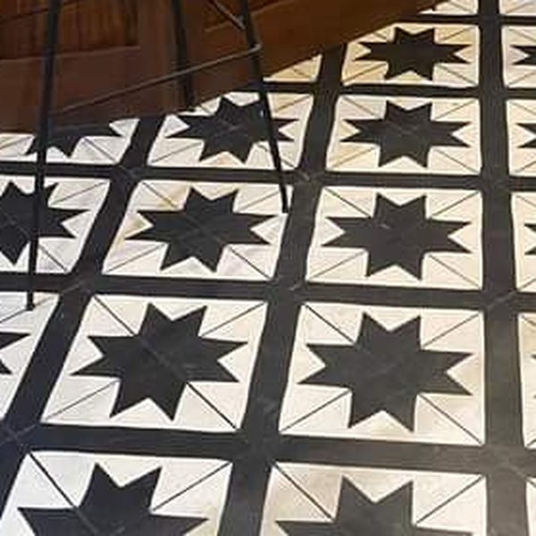 Rangoon Bloom — Porcelain tile swatch